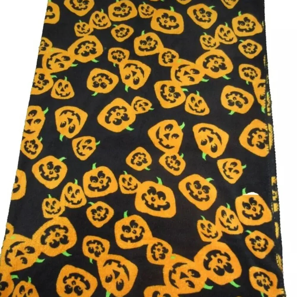 Smiling Jack O Lantern Pumpkin Throw